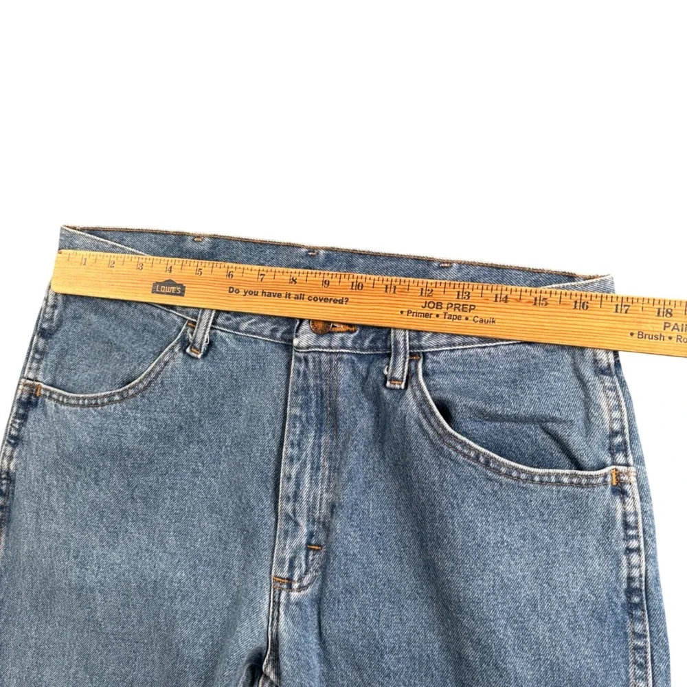 Rustler Regular Fit Jeans Mens 34x26.5 (Tag 34x29) Medium Wash Denim Workwear